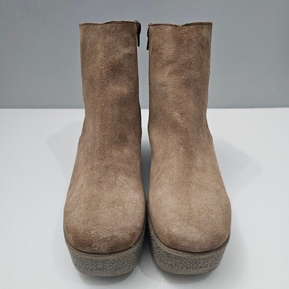 Cordani Finley Ankle Bootie Womens EU 40 Fango Tan Suede Platform Heel Lug Sole - Picture 5 of 14